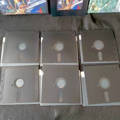 Emerald Dragon X68000 Glodia RPG Complete CIB Floppy Disk Working Rare Japan