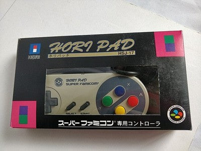 Hori Pad Controller HSJ-17 for Nintendo Super Famicom Boxed Working Japan Import