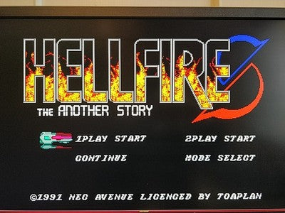 Hellfire S NEC PC Engine CD-ROM2 Japan Complete Game Disc Case Manual Working