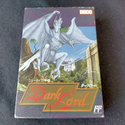 Data East Dark Lord Famicom RPG Cartridge Complete CIB Working Japan Import Rare