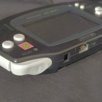 Nintendo Game Boy Advance Console Black with Game For Parts Not Working Japan