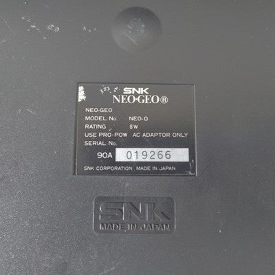 Neo Geo AES Pro-Gear Spec Console Controller Set SNK Working Rare Japan Import