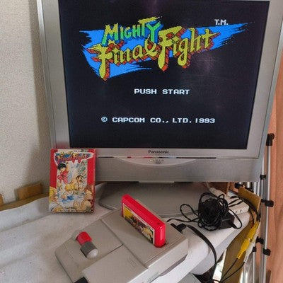 Mighty Final Fight Nintendo Famicom NES Cartridge, w/ Manual Box, Working, Japan