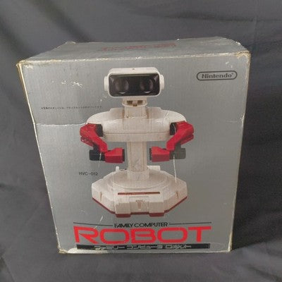 Vintage 1985 Nintendo Famicom Robot R.O.B. HVC-012 Box Manual Japan For Parts