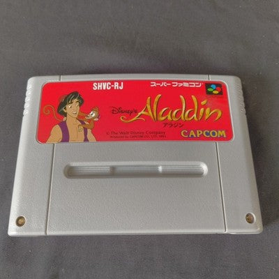 Aladdin Super Famicom Capcom Disney Complete CIB Working Rare Import Japan Boxed