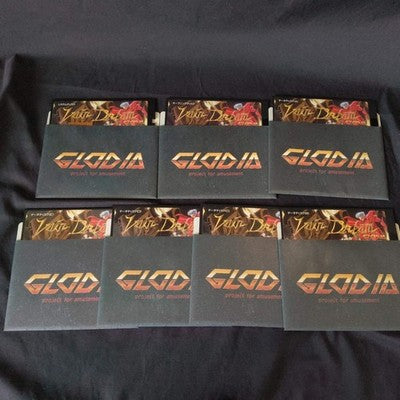 PC-8801 Vain Dream GLODIA Game Disks, Manual, Box, Partly tested, Japan