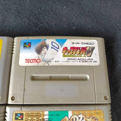 Super Famicom SFC Game Cartridge Bulk Lot of 9 Super Mario World RPG Kirby Japan