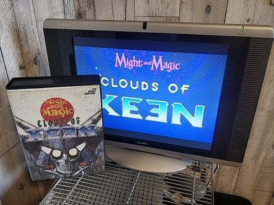 Might and Magic Clouds of Xeen FM Towns Marty Game Disc Manual Boxed Working