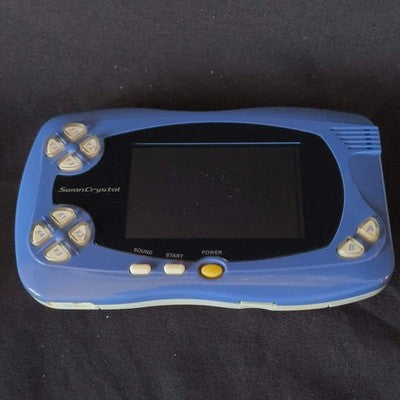 Wonder Swan Crystal Blue Violet BANDAI Console,Manual Boxed set, Working, Japan