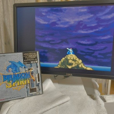 Dragon Spirit Sharp X68000 Namco Complete w Original Banner Working Import Rare