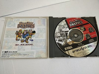 Three Dirty Dwarves SEGA Saturn Japan Disc Manual Boxed Complete Set Working