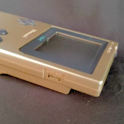 Nintendo Game Boy Light Gold Console Puzzle Bobble GB Cartridge Working Japan