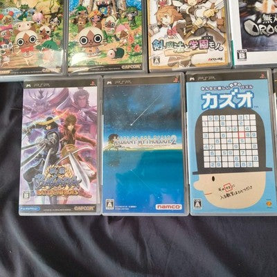 PSP Games Lot of 19 Japan Import Sony PlayStation Portable RPG Star Ocean Tales