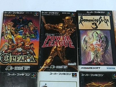 Nintendo Super Famicom SNES Instruction Manual Lot Bulk Set Japan Import Retro