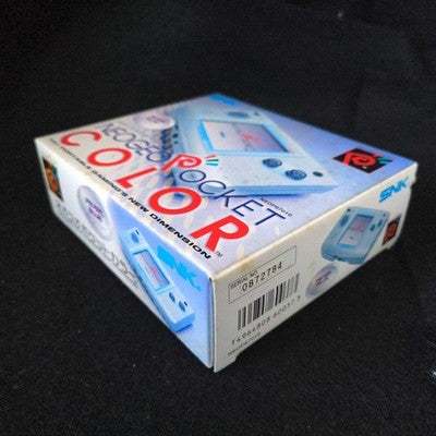 SNK NEOGEO POCKET Color Pearl Blue Console, Manual, in th Box set/Tested, Japan