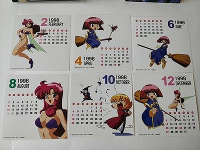 Cotton 2 Sega Saturn Shooter Game Disc Manual Boxed Set Bonus Calendar Working