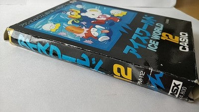 Casio Ice World MSX MSX2 Cartridge with Box and Manual Set Working Japan Import