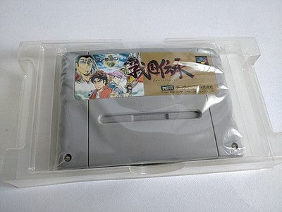 Sengoku Densho Super Famicom SNES SFC Cartridge Manual Boxed Set Japan Working