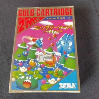 SEGA Fantasy Zone II Opa Opa no Namida Mark III Gold Cartridge Complete Japan