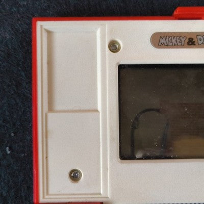 Game & Watch Mickey & Donald DM-53 Nintendo Faded LCD No Battery Cover Rare
