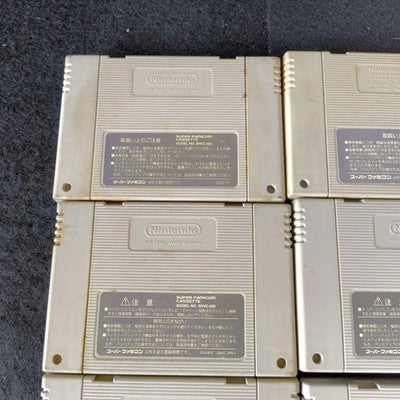 Super Famicom SFC Game Cartridge Bulk Lot of 9 Super Mario World RPG Kirby Japan