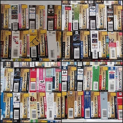 SEGA Saturn Game Spine OBI Card Lot of 150 Japan Rare Paper Collectible Set