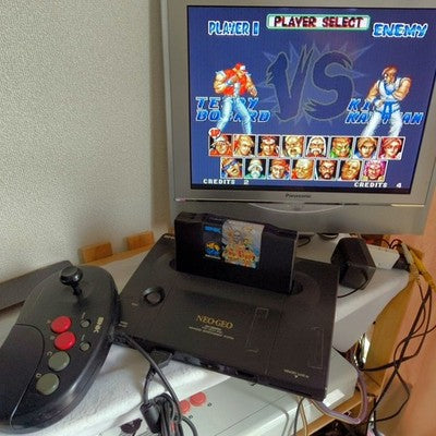 SNK Neo Geo AES, CD Official Arcade Joystick Controller Tested Working Japan