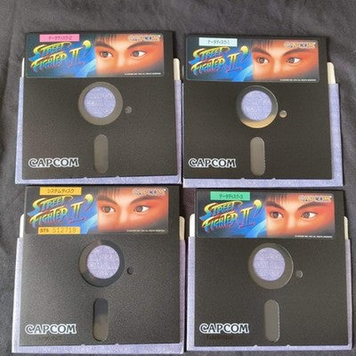 Street Fighter 2 dash SHARP X68000 Game with controller adapter, Working, Japan