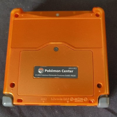 Game Boy Advance SP Pokemon Center Torchic Achamo Orange AC Adapter Working