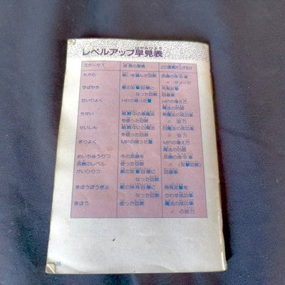 Square Final Fantasy II Famicom FC Cartridge Box Manual No Covers Set Japan