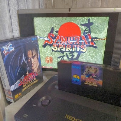 SNK NEO GEO AES Max 330 Mega Pro Gear Spec Real Samurai Spirits Game Tested