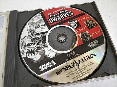 Three Dirty Dwarves SEGA Saturn Japan Disc Manual Boxed Complete Set Working