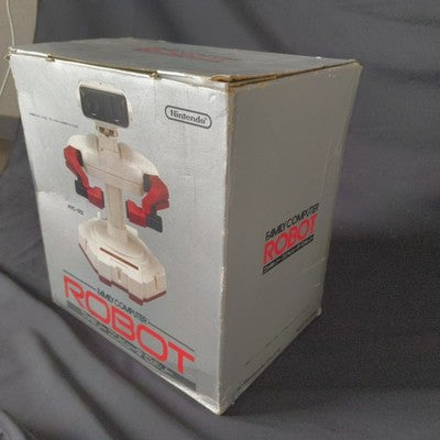 Vintage 1985 Nintendo Famicom Robot R.O.B. HVC-012 Box Manual Japan For Parts