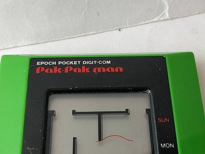 Epoch Pocket Digit-com Pak Pak Man LCD Game and Watch Handheld Japan Working