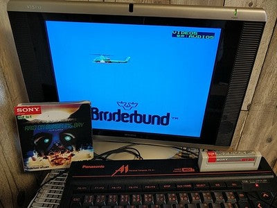 Raid on Bungeling Bay MSX MSX2 Game Cartridge Manual Boxed Set Japan Working