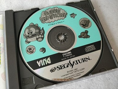 Bubble Symphony Sega Saturn Game Disc Manual Spine Card Boxed Set Japan Working