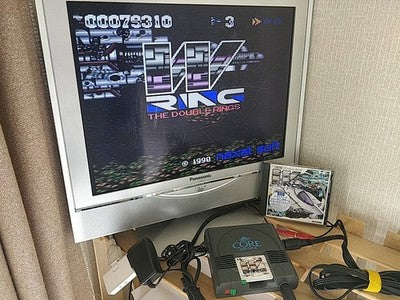 Double Rings NEC PC Engine TurboGrafx-16 PCE HuCard Boxed Set Japan Working