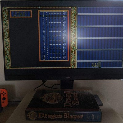 PC-8801 Dragon Slayer The Legend of Heroe Game Disks, Manual, Box, Partly tested