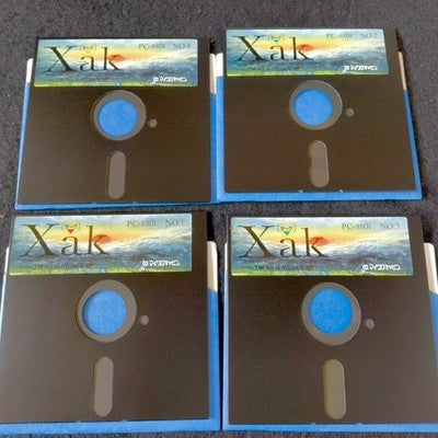 Micro Cabin Xak PC-8801 Floppy Disk Game Complete Set Working Japan Retro Import