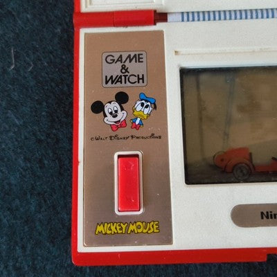 Game & Watch Mickey & Donald DM-53 Nintendo Faded LCD No Battery Cover Rare