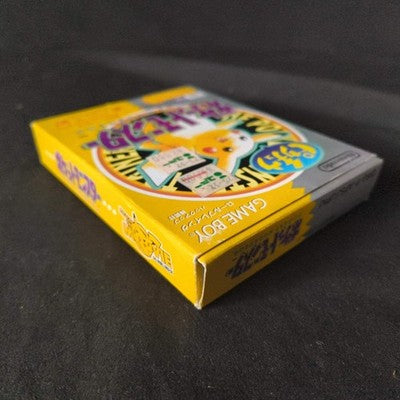 Pocket Monsters PIKACHU Yellow Pokemon Gameboy Cartridge, Manual, Box, working