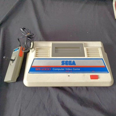 Sega SG-1000 Console with Champion Baseball Cartridge Working Rare Japan Import
