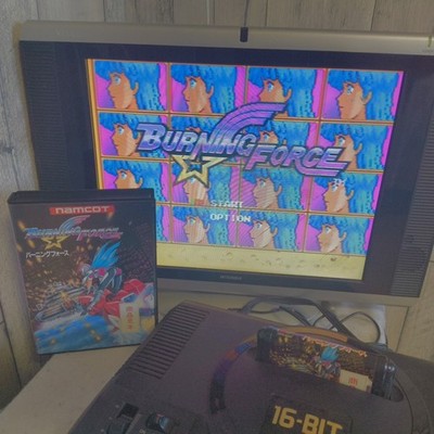Namcot Burning Force Sega Mega Drive Gamey Working No Manual Rare Japan