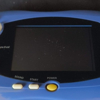 Wonder Swan Crystal Blue Violet BANDAI Console,Manual Boxed set, Working, Japan