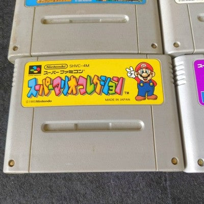 Super Famicom SFC Game Cartridge Bulk Lot of 9 Super Mario World RPG Kirby Japan