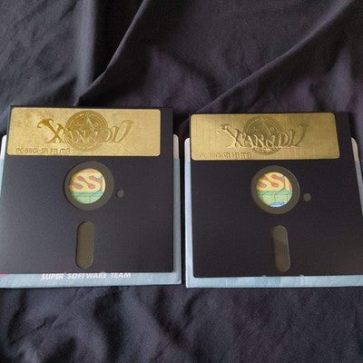 PC-8801 Xanadu : Dragon Slayer Game Disks, Manual, Box, Partly tested, Japan