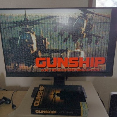 MicroProse Gunship Helicopter Simulation PC-8801SR Complete CIB Working Japan