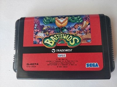 Battletoads SEGA Mega Drive Genesis Cartridge Manual Complete Boxed Working