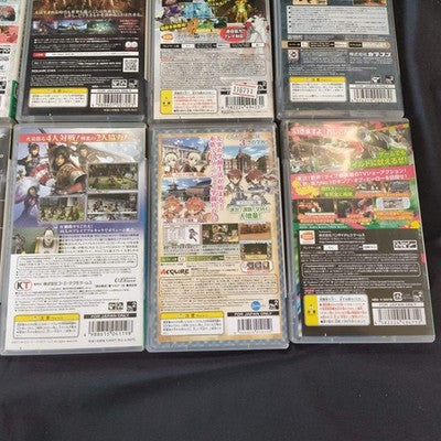 PSP Games Lot of 18 Japan Import Anime RPG Final Fantasy One Piece Bleach