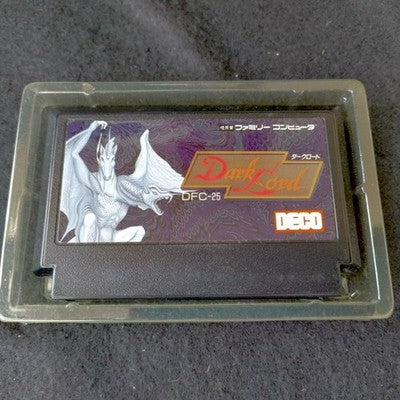 Data East Dark Lord Famicom RPG Cartridge Complete CIB Working Japan Import Rare